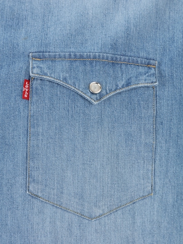 Levi's® Big & Tall Regular Fit Hemd 'Big Barstow Western' in Blau