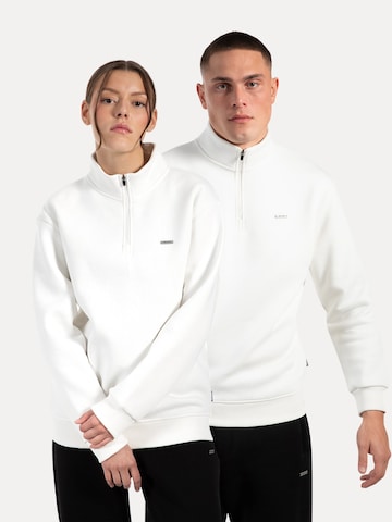 Veste de survêtement 'Jago' Smilodox en beige : devant