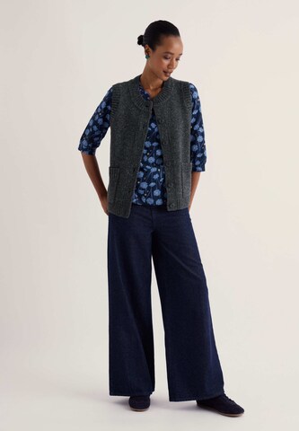 Gilet in maglia ' Harbour Sands ' di Seasalt Cornwall in grigio
