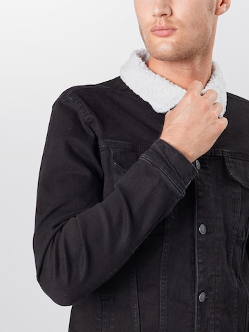 Coupe regular Veste mi-saison Denim Project en noir