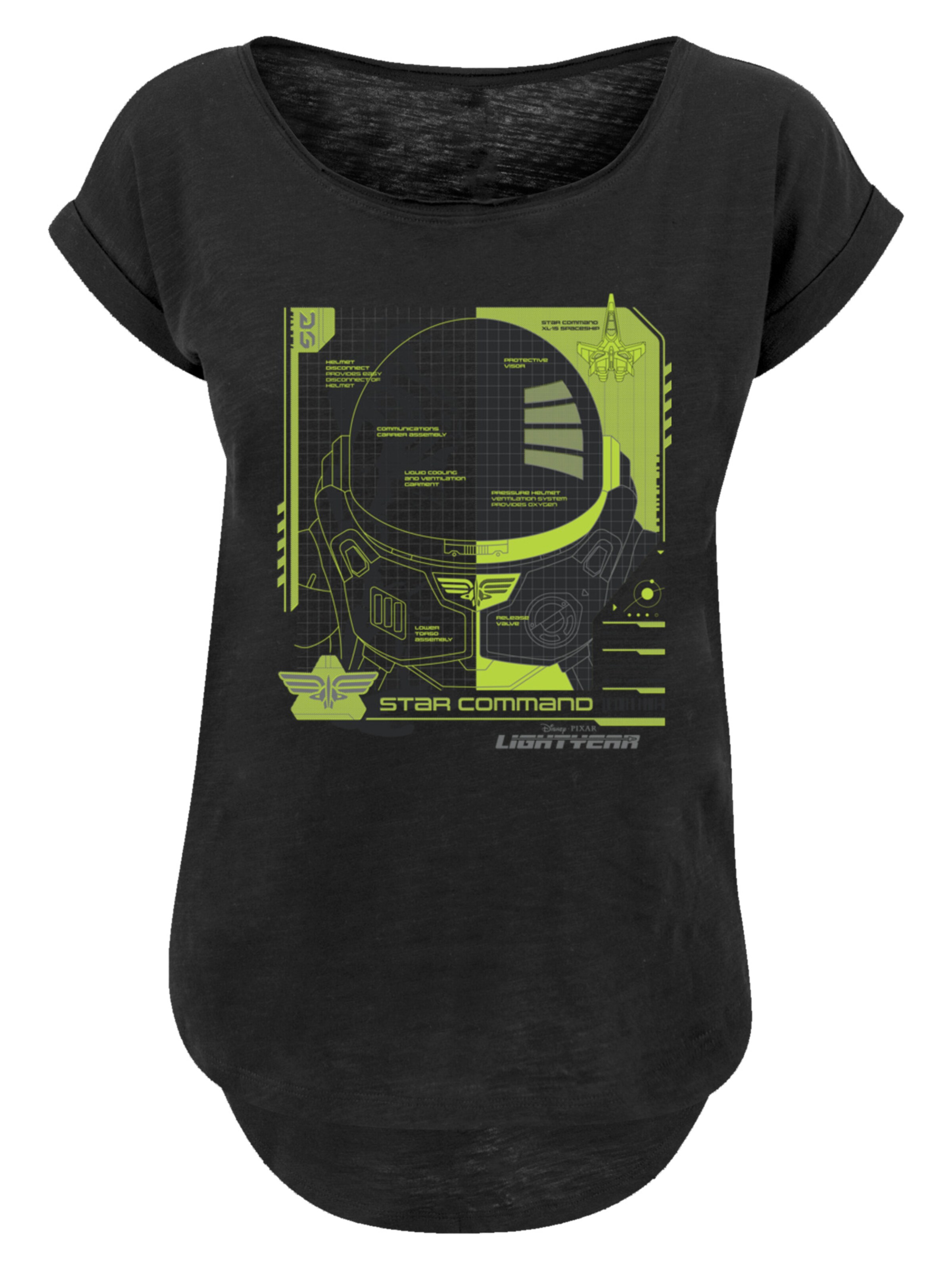 T-shirt 'Buzz Lightyear Buzz Tech Panel' F4NT4STIC en noir : devant