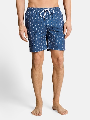 TOM TAILOR DENIM Zwemshorts in Blauw: voorkant