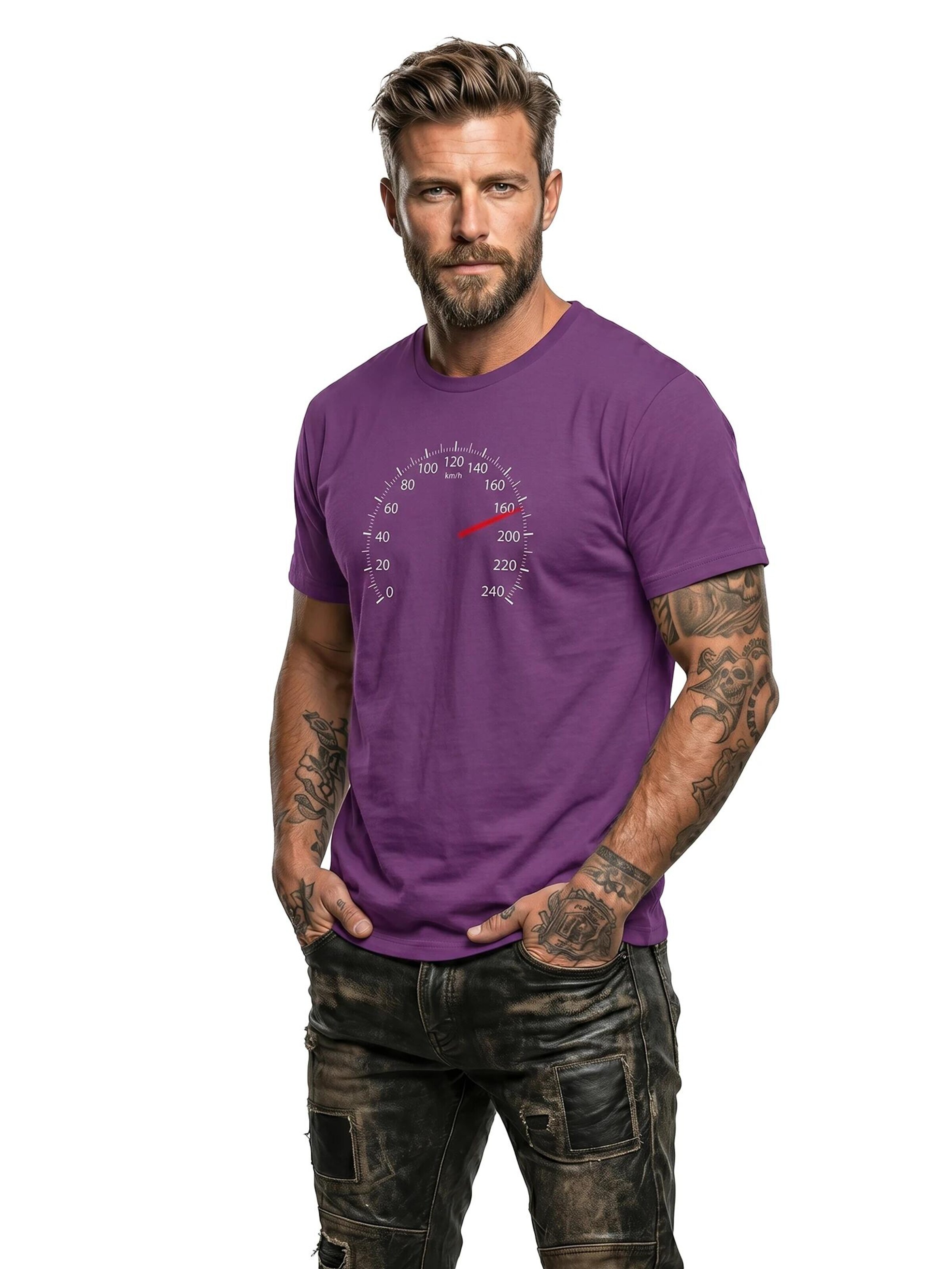 MAKAYA Shirt 'Tacho 180' in Purple