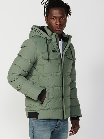 KOROSHI Winterjacke in Grün