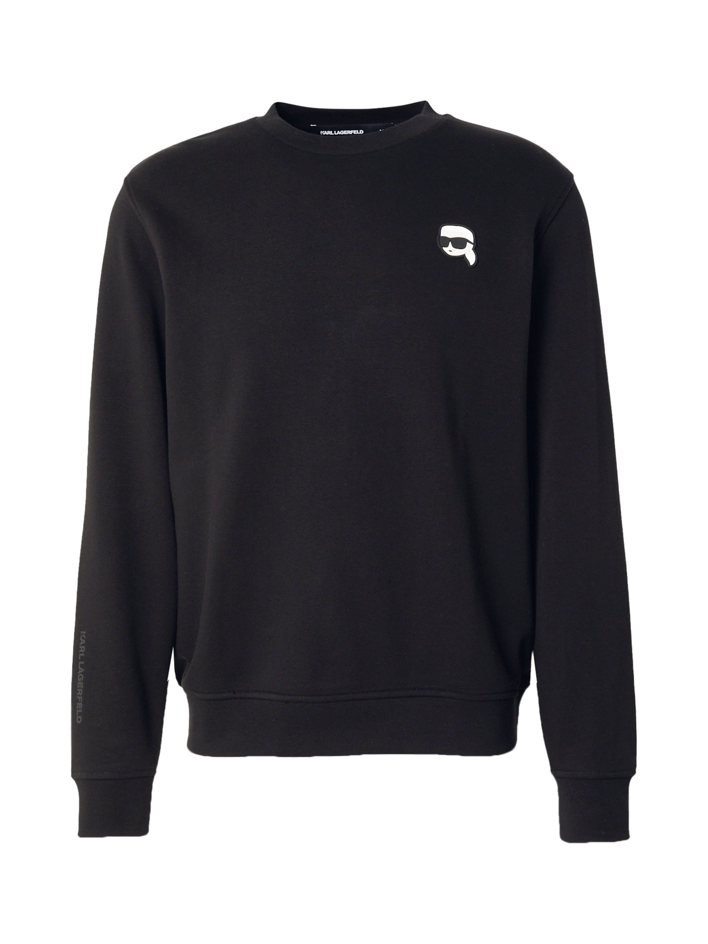 Sweat-shirt Karl Lagerfeld en noir : devant