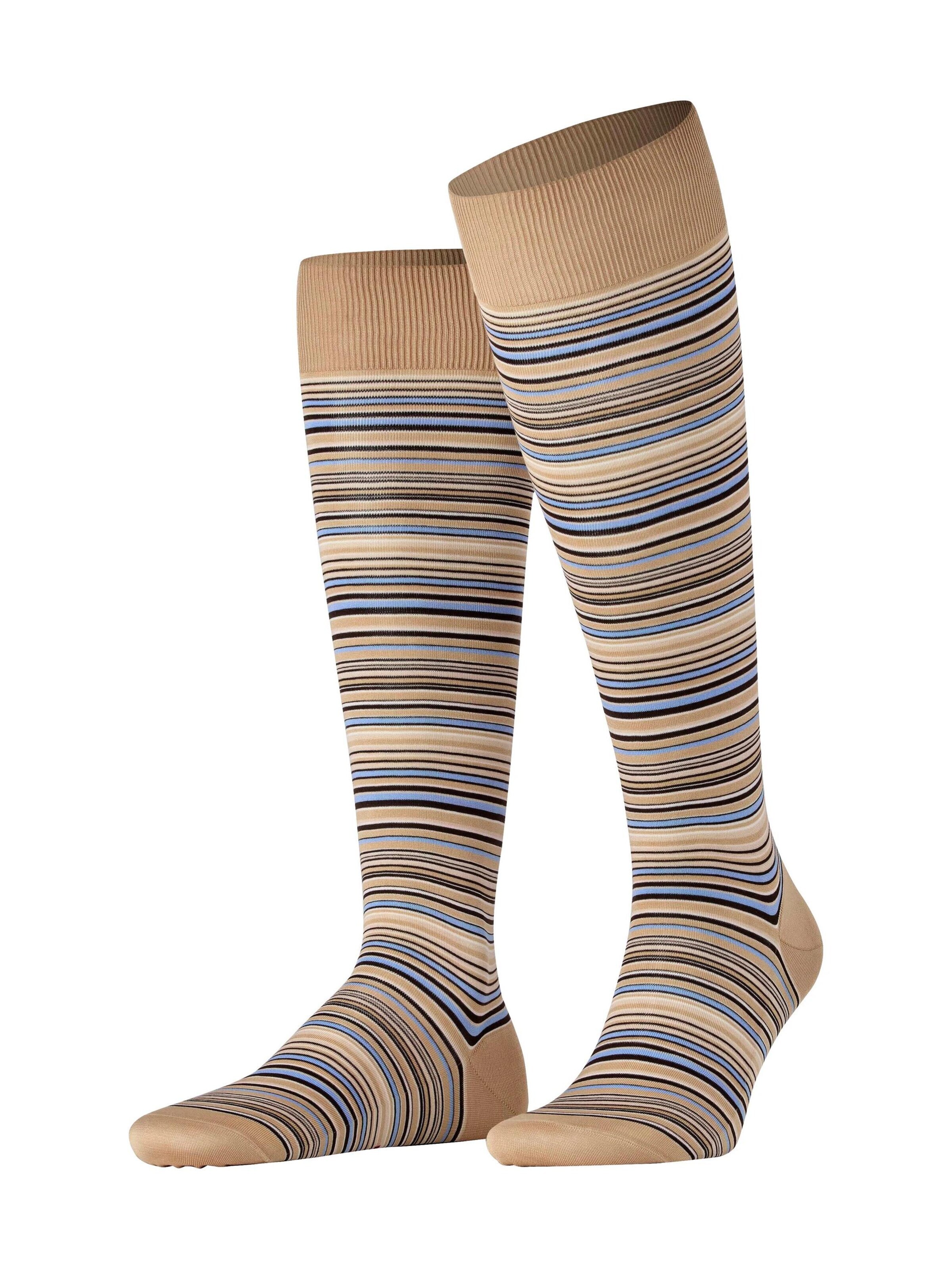 FALKE Kniestrümpfe 'Microblock'‌‌‌‌‌‌‌‌‌‌ in Beige: Vorderseite