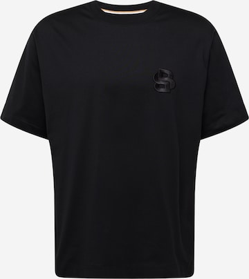 melns BOSS T-Krekls 'Tames 23': no priekšpuses