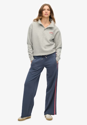 Wide Leg Pantalon 'Essentials' Superdry en bleu