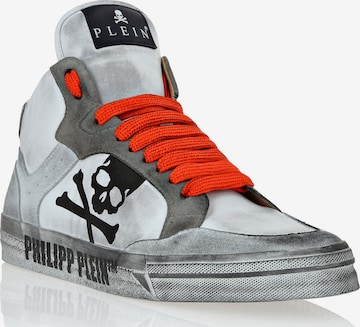 Sneaker alta 'Retrokickz' di Philipp Plein in grigio: frontale