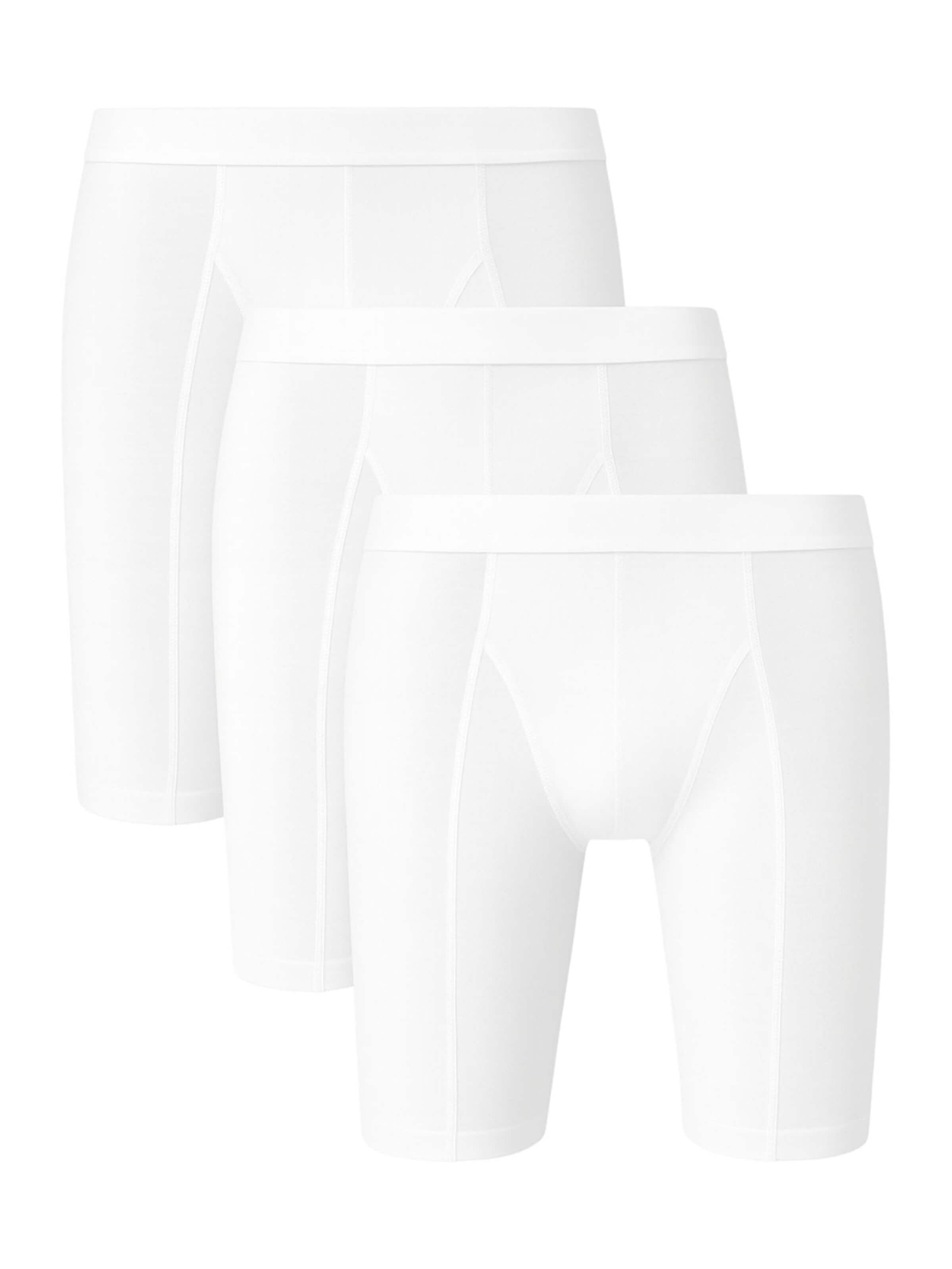 Boxers 'FlexLong' fashionshowcase en blanc : devant