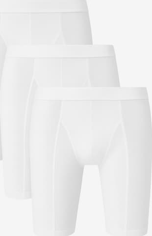 Boxers 'FlexLong' fashionshowcase en blanc : devant