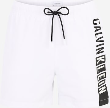 Calvin Klein Swimwear Zwemshorts 'Intense Power ' in Wit: voorkant