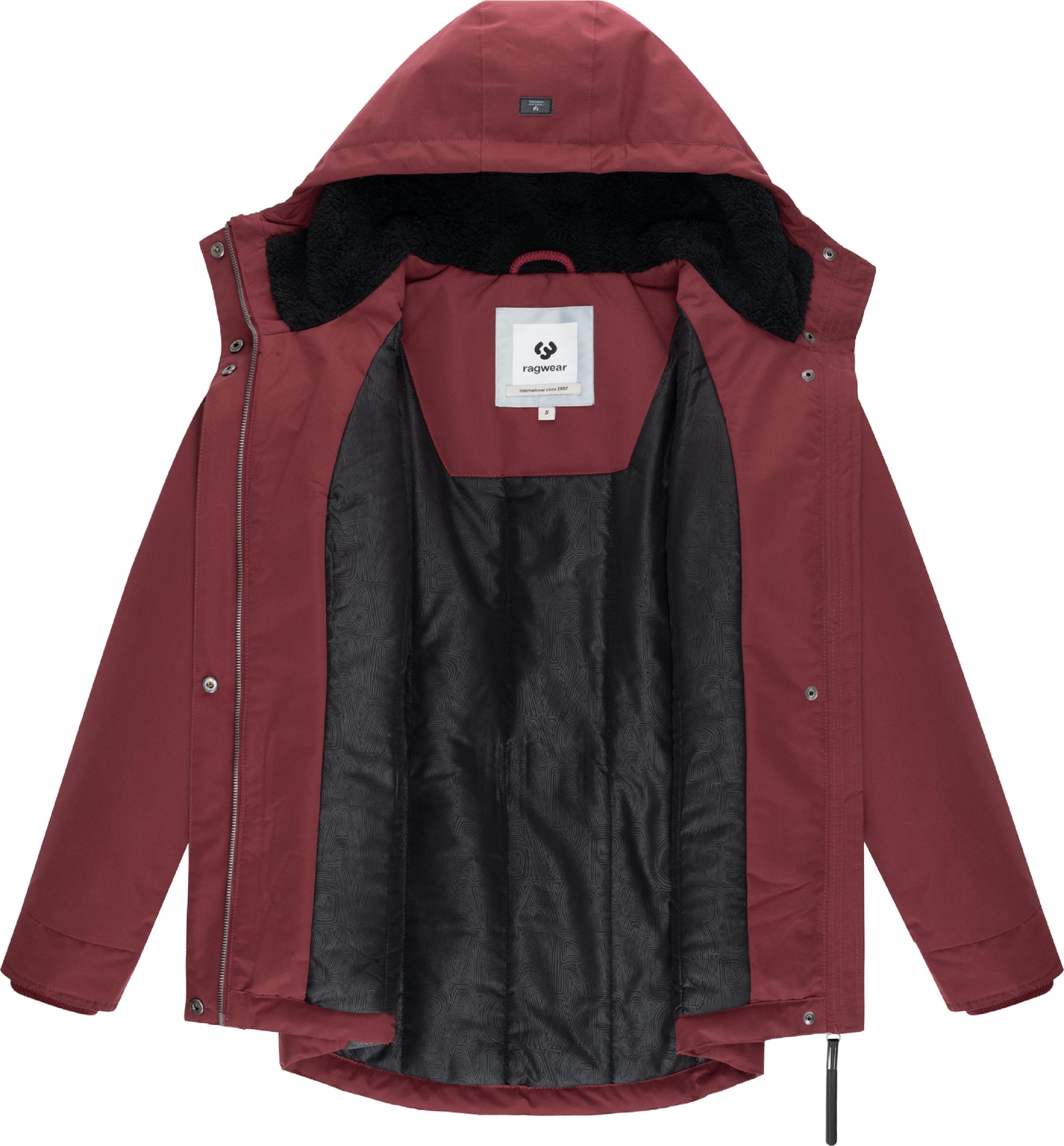 Ragwear Weatherproof jacket 'Alvena' in Red