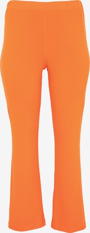 Yoek Bootcut Broek in Oranje: voorkant