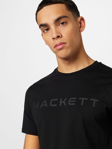 Hackett London Shirt 'ESSENTIAL' in Zwart