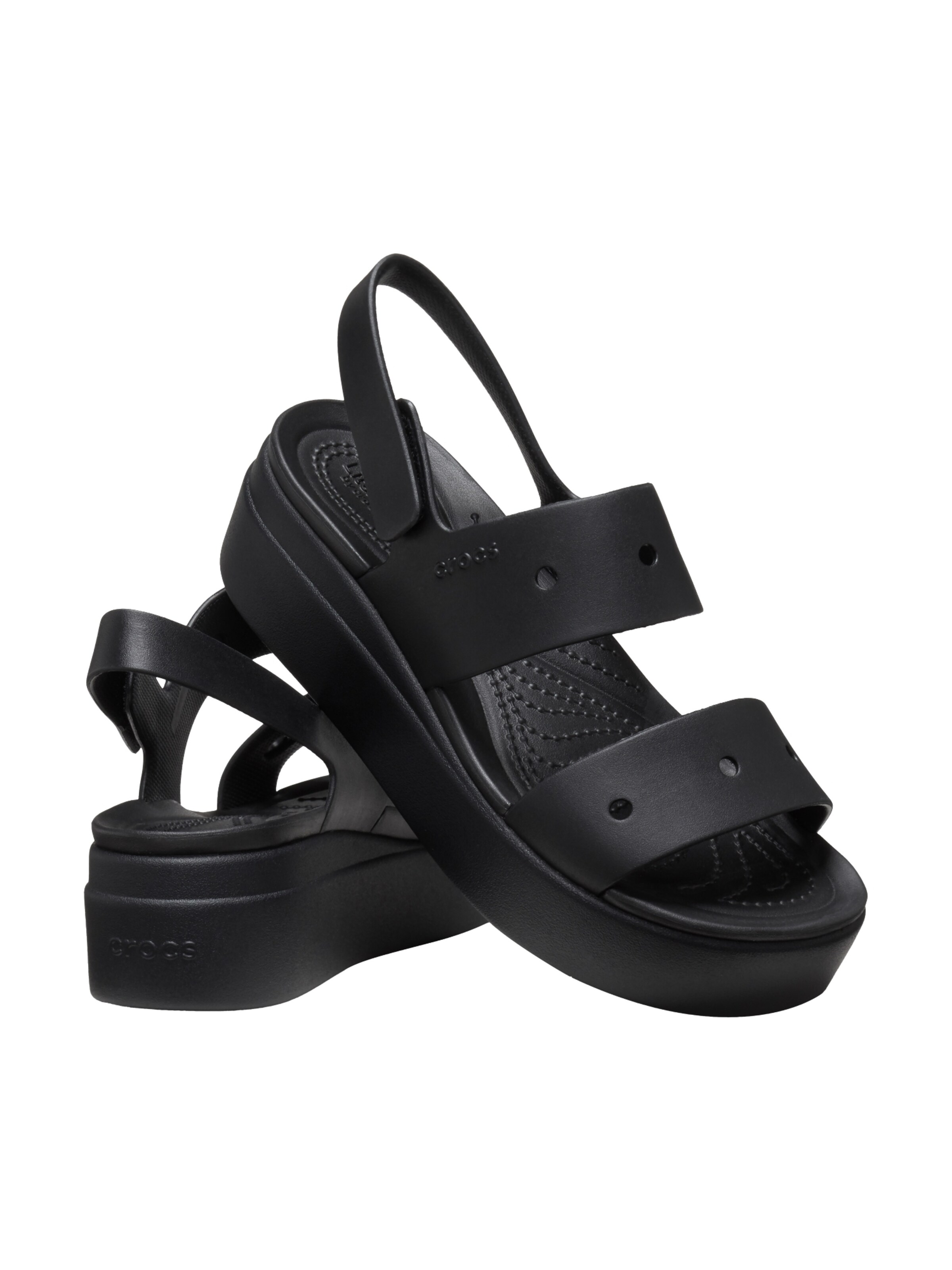 Crocs - Sandalias 'Brooklyn-Sandalen mit Klettverschluss' en negro