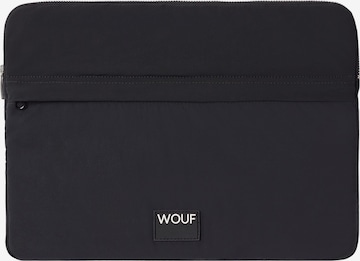 Wouf Laptop Bag in Black: front