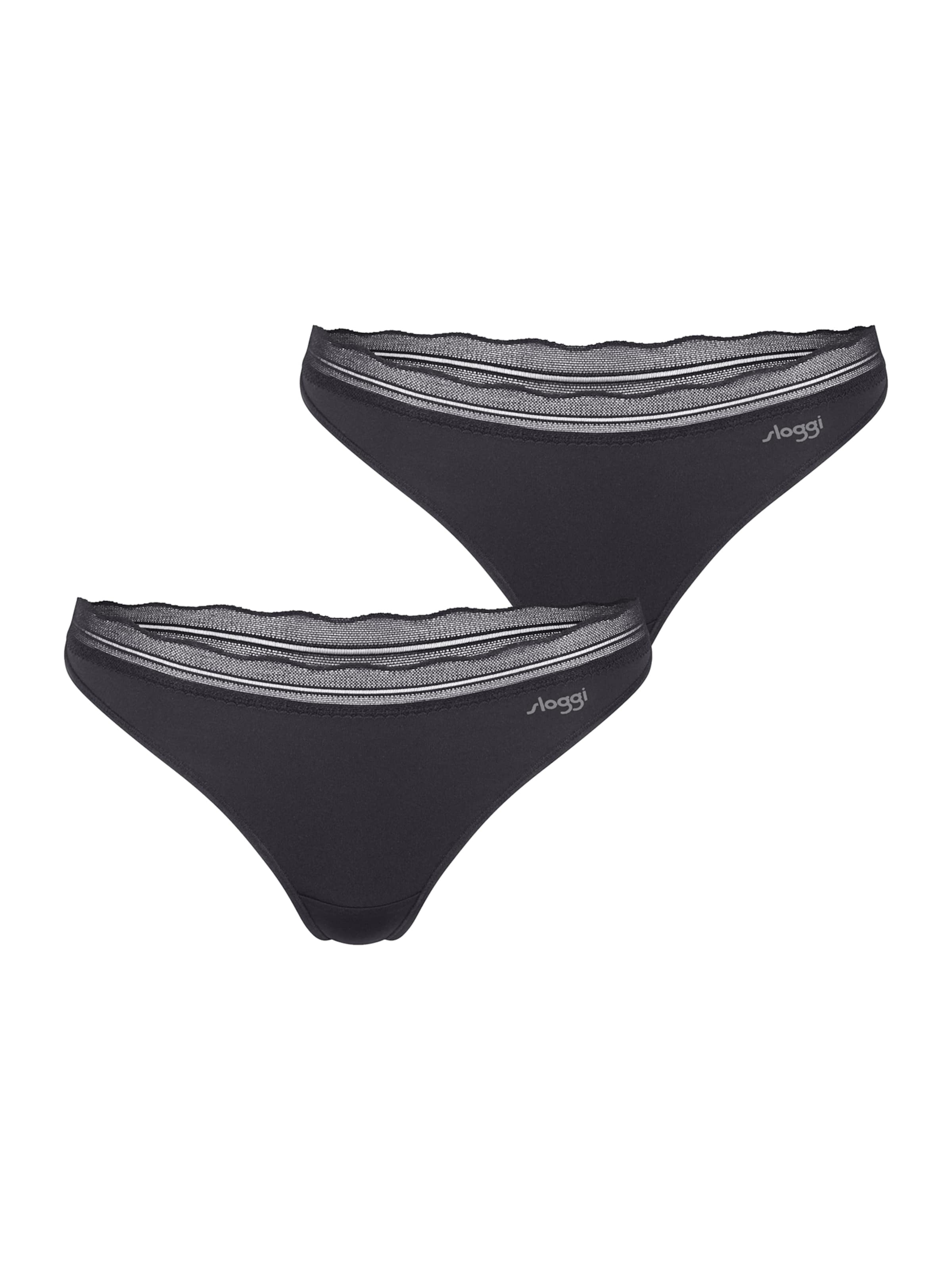 SLOGGI String ' Blue GO Blush ' in Black: front