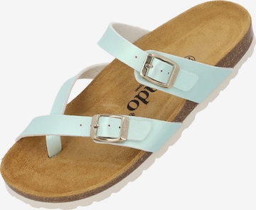 Palado Pantolette 'Cres' in Blau: Vorderseite