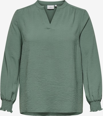 ONLY Carmakoma - Blusa 'CARMETTA' en verde: frente