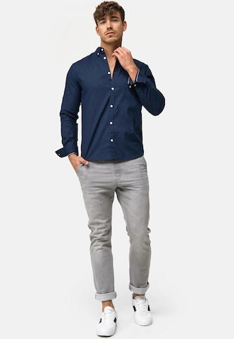 Coupe regular Chemise 'Brayden' INDICODE JEANS en bleu