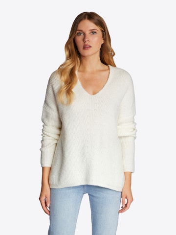 Rich & Royal Sweter w kolorze biały: przód