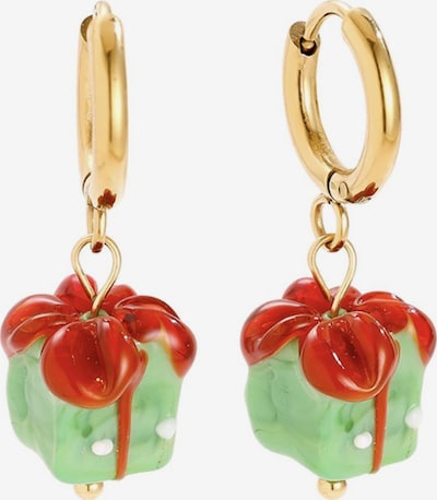 One Size dydžio Auskarai 'EMERALD GIFT' iš Cala Rose, spalva – Auksas, Prekių apžvalga