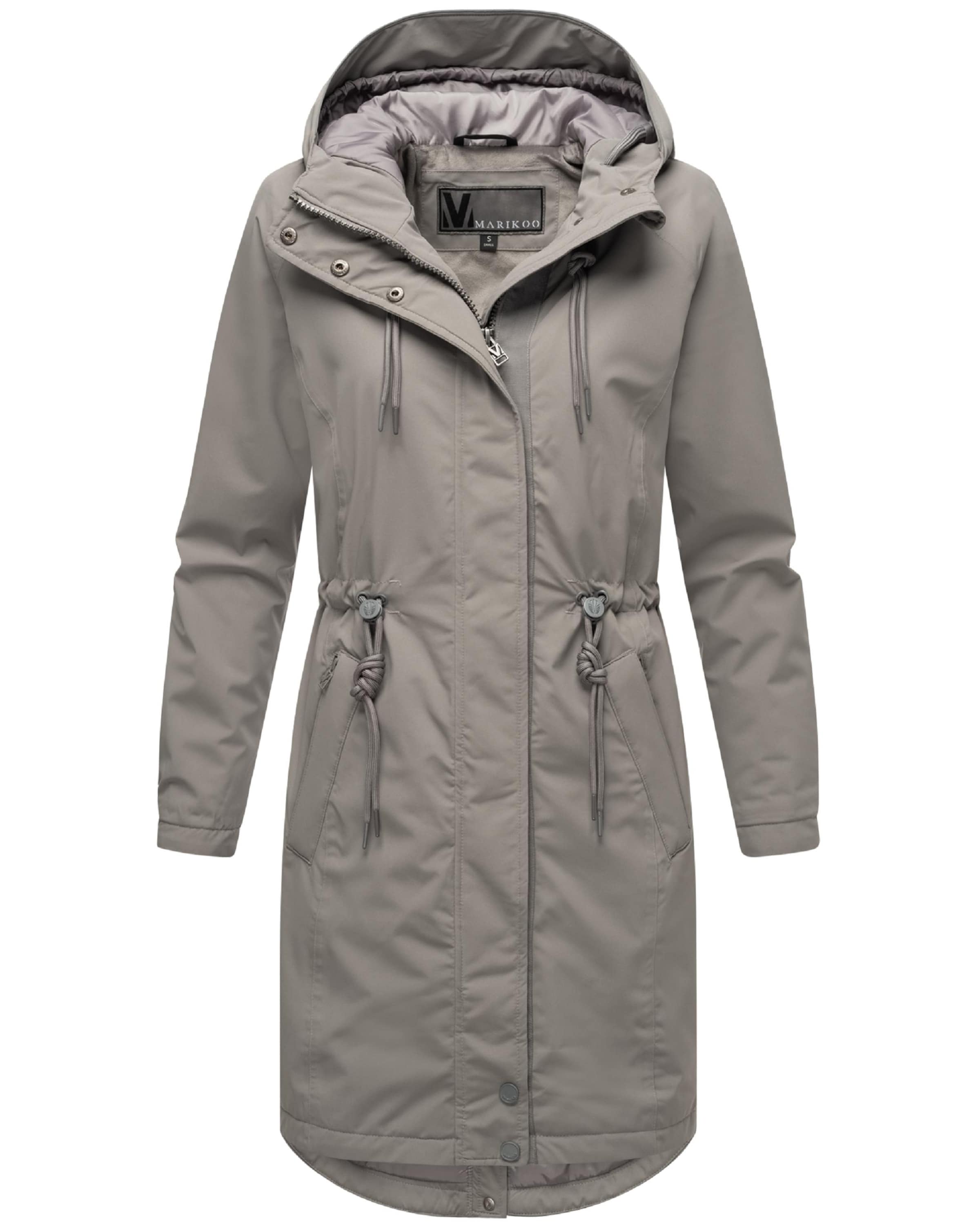 Palton de primăvară-toamnă 'Megumii 16' de la MARIKOO pe gri