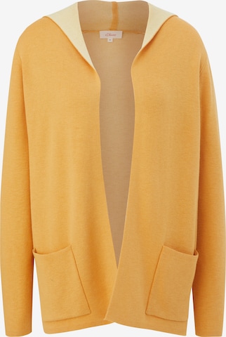 s.Oliver Knit Cardigan in Yellow: front
