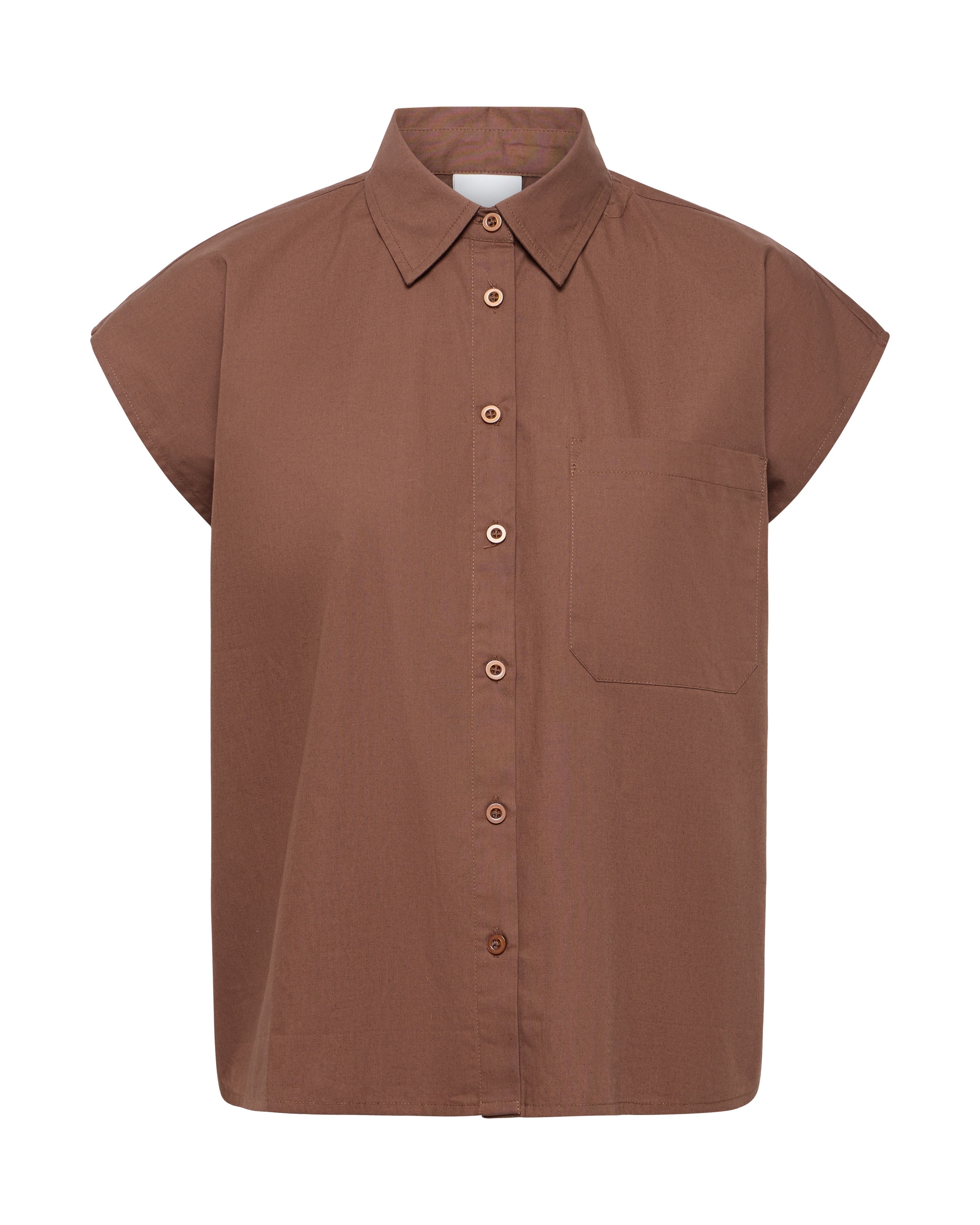 ICHI - Blusa en marrón: frente