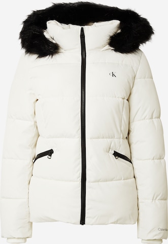 Calvin Klein Jeans - Chaqueta de invierno en blanco: frente