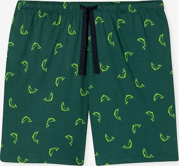 Pantalon de pyjama SCHIESSER en vert : devant