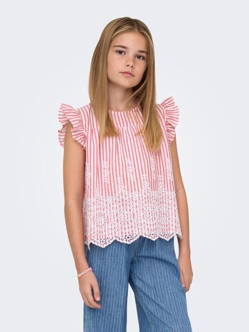 ONLY GIRLS Bluse 'KOGBONDI' i rød: forside
