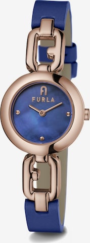 FURLA Analoog horloge 'ARCO CHAIN ' in Blauw: voorkant
