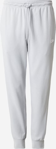 Nike Sportswear Ozke Hlače 'Club Fleece' | siva barva: sprednja stran
