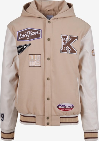 Veste mi-saison Karl Kani en beige : devant