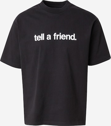 T-Shirt 'Tell A Friend' VANS en noir : devant