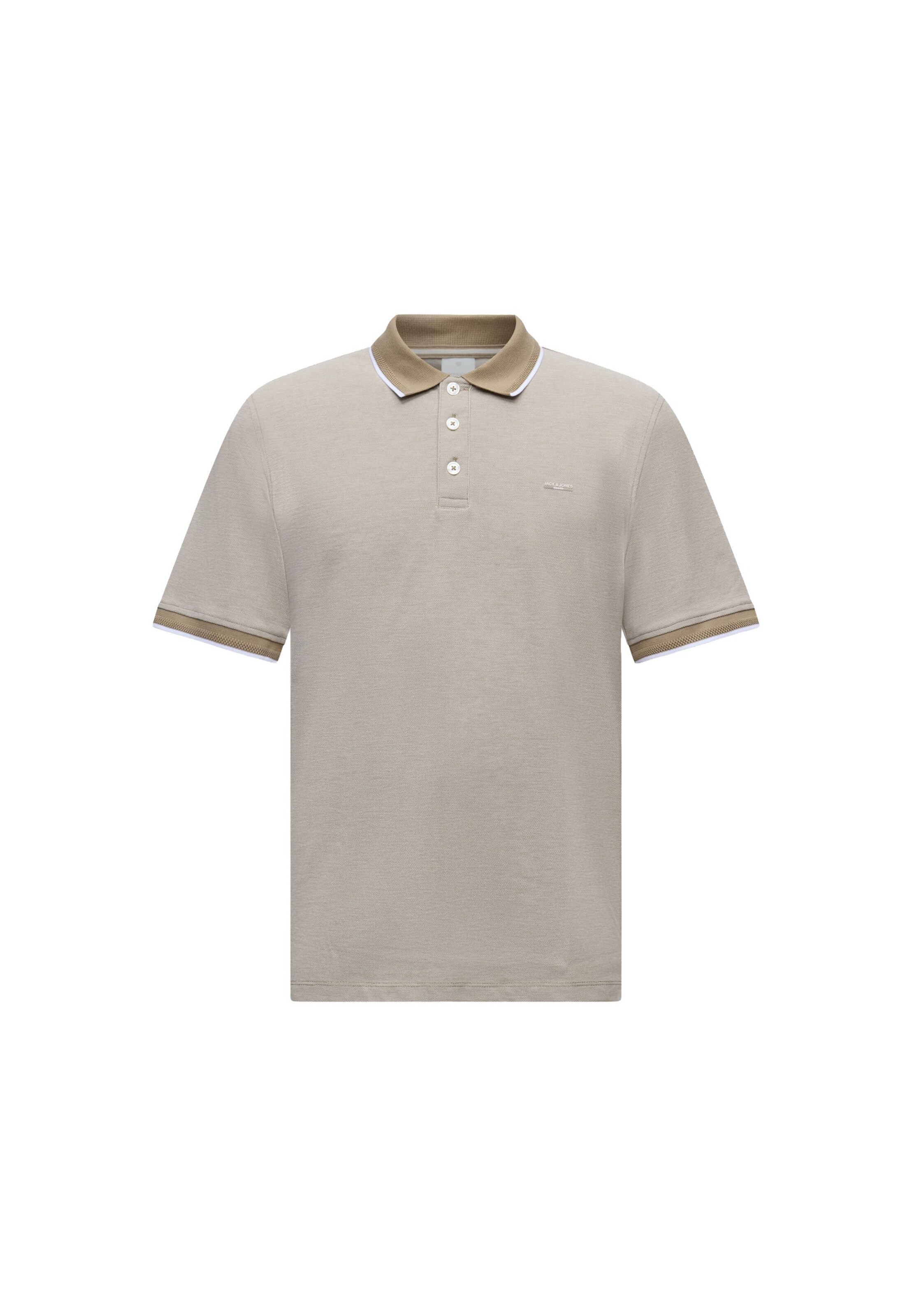 JACK & JONES T-Shirt 'JPRBLUALVES' en S en cappuccino / noisette / blanc, Vue avec produit