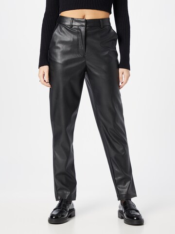 PIECES Tapered Pants 'Anette' in Black: front