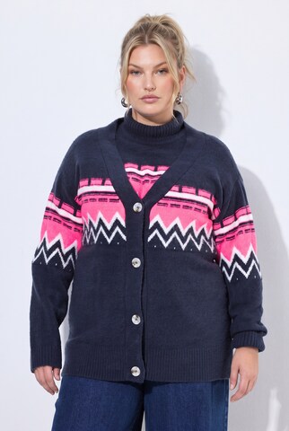 Ulla Popken Strickjacke in Blau