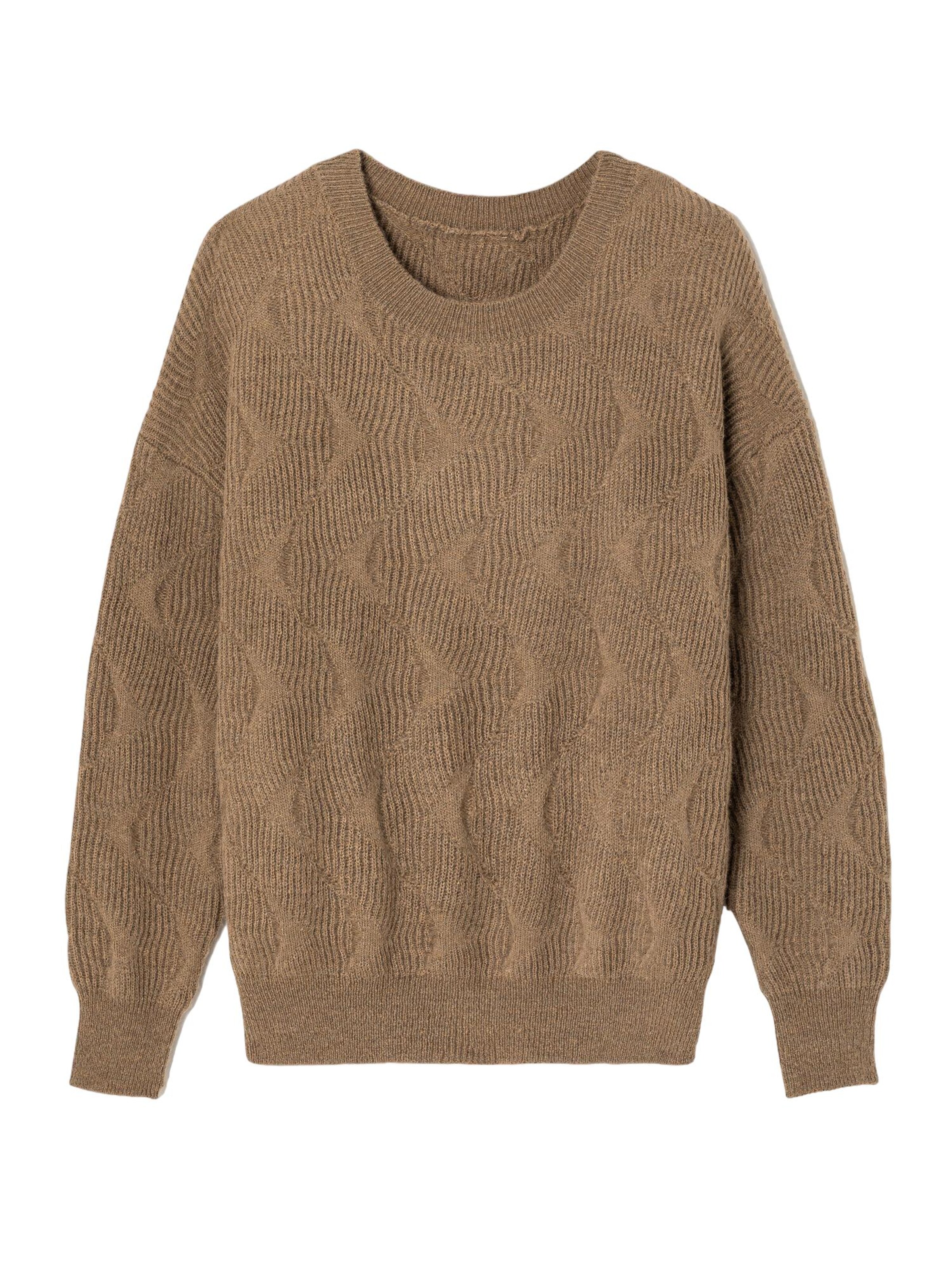 Le Temps Des Cerises Sweater 'ZELENA' in Beige: front