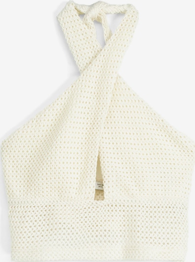 Bershka Knitted Top in Ecru, Item view