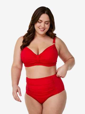 Swim by ZizziBikini donji dio 'Basic' - crvena boja: prednji dio
