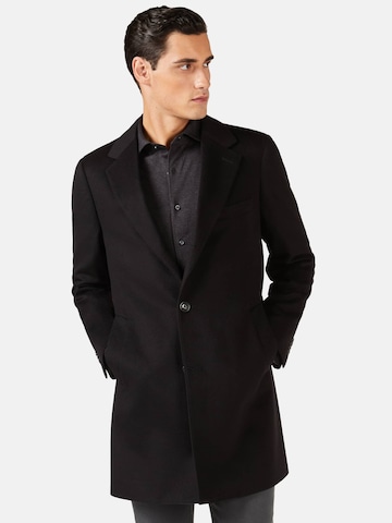 Boggi Milano Ανοιξιάτικο και φθινοπωρινό παλτό σε μαύρο: μπροστά