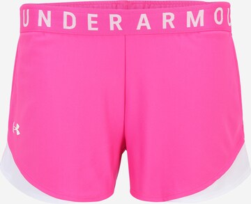 UNDER ARMOUR Sportovní kalhoty 'Play Up 3.0' – pink: přední strana