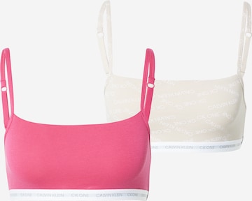 Soutien-gorge 'Unlined' Calvin Klein Underwear en beige : devant