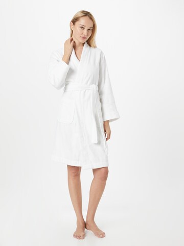 Peignoir court Lauren Ralph Lauren en blanc : devant