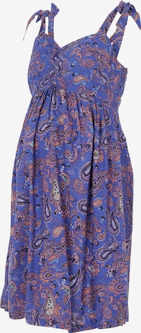 MAMALICIOUS Summer Dress 'Tuli' in Blue: front