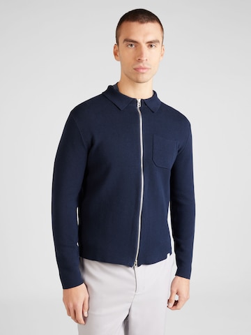 NOWADAYS Gebreid vest in Blauw: voorkant