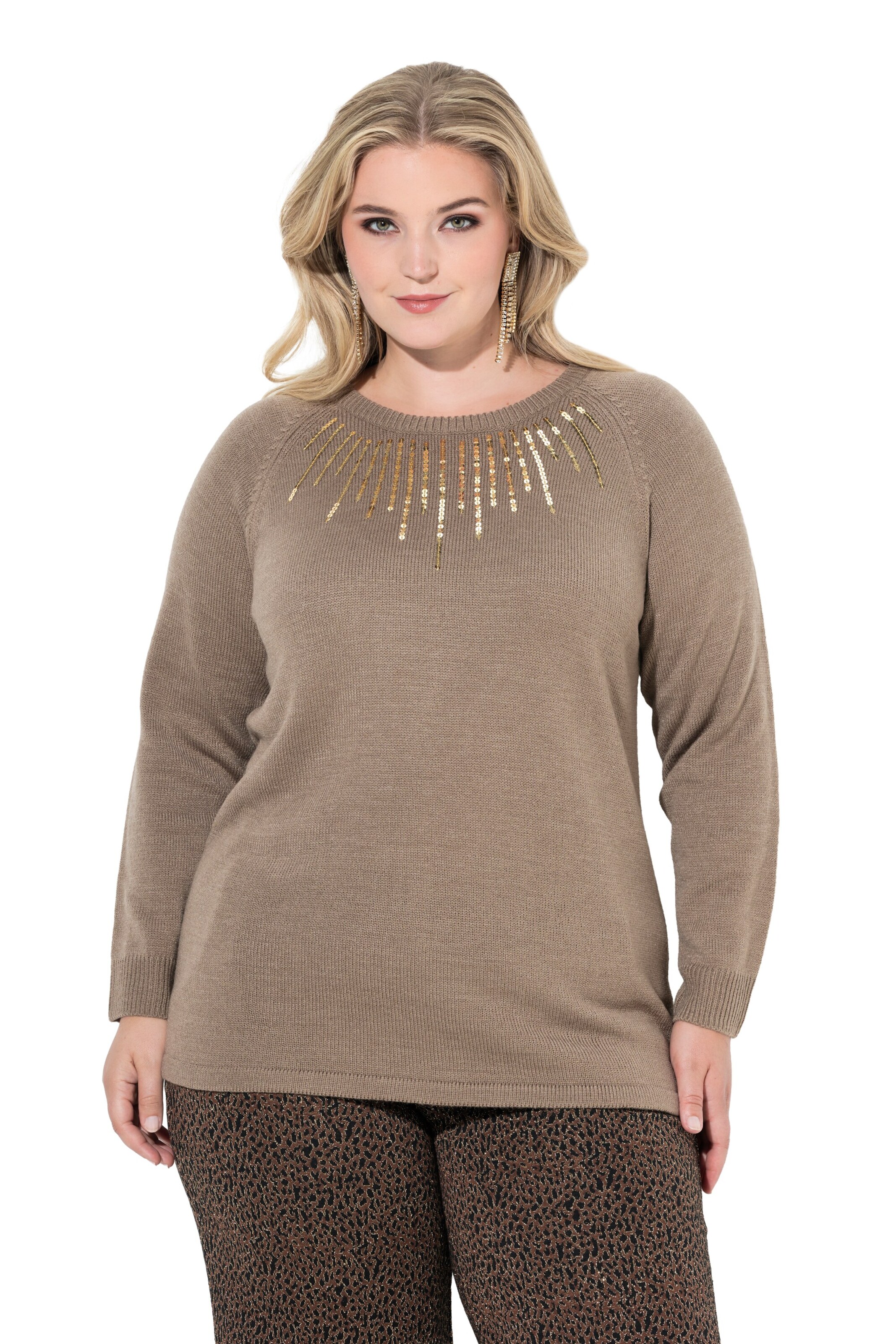 MIAMODA Trui in Bruin: voorkant